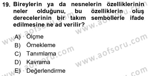 Halkla İlişkiler Yönetimi Dersi 2021 - 2022 Yılı Yaz Okulu Sınav Soruları 19. Soru