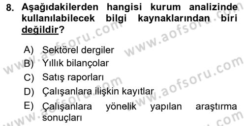 Halkla İlişkiler Yönetimi Dersi 2021 - 2022 Yılı Yaz Okulu Sınav Soruları 8. Soru