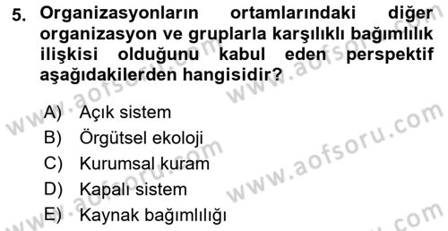Halkla İlişkiler Yönetimi Dersi 2022 - 2023 Yılı (Vize) Ara Sınav Soruları 5. Soru