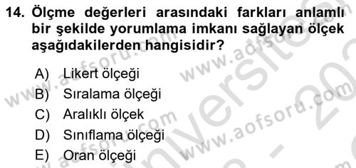 Halkla İlişkiler Yönetimi Dersi 2023 - 2024 Yılı Yaz Okulu Sınav Soruları 14. Soru
