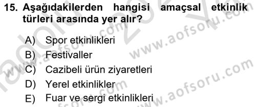 Halkla İlişkiler Yönetimi Dersi 2023 - 2024 Yılı Yaz Okulu Sınav Soruları 15. Soru