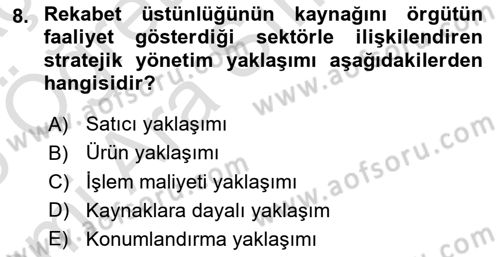 Halkla İlişkiler Yönetimi Dersi 2025 - 2026 Yılı (Vize) Ara Sınav Soruları 8. Soru