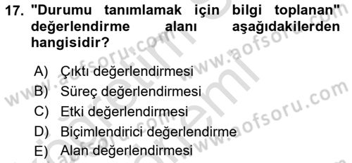 Halkla İlişkiler Yönetimi Dersi 2025 - 2026 Yılı (Final) Dönem Sonu Sınav Soruları 17. Soru