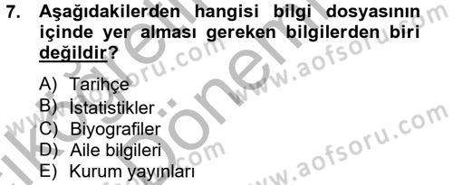 Halkla İlişkiler Yazarlığı Dersi 2014 - 2015 Yılı (Vize) Ara Sınav Soruları 7. Soru
