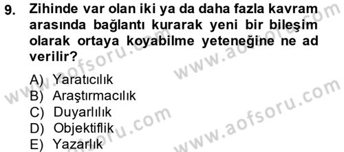 Halkla İlişkiler Yazarlığı Dersi 2014 - 2015 Yılı (Vize) Ara Sınav Soruları 9. Soru