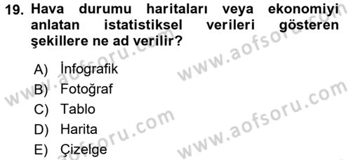 Halkla İlişkiler Yazarlığı Dersi 2016 - 2017 Yılı 3 Ders Sınav Soruları 19. Soru