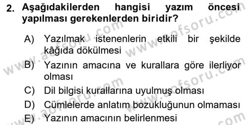 Halkla İlişkiler Yazarlığı Dersi 2020 - 2021 Yılı Yaz Okulu Sınav Soruları 2. Soru