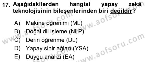 Halkla İlişkiler Yazarlığı Dersi 2024 - 2025 Yılı Yaz Okulu Sınav Soruları 17. Soru