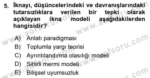 Halkla İlişkiler Yazarlığı Dersi 2025 - 2026 Yılı (Vize) Ara Sınav Soruları 5. Soru