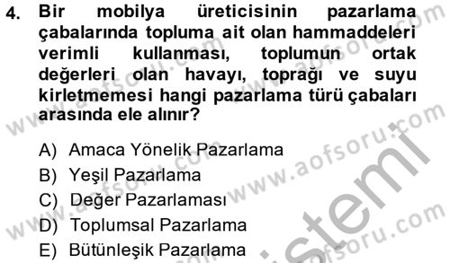 Kurumsal Sosyal Sorumluluk Dersi 2014 - 2015 Yılı (Final) Dönem Sonu Sınav Soruları 4. Soru
