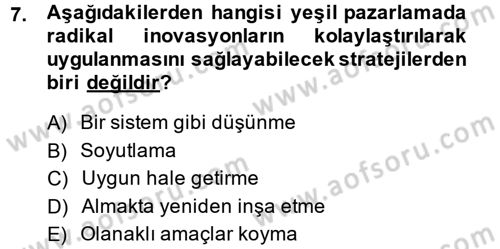Kurumsal Sosyal Sorumluluk Dersi 2014 - 2015 Yılı (Final) Dönem Sonu Sınav Soruları 7. Soru