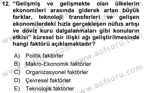 Kurumsal Sosyal Sorumluluk Dersi 2015 - 2016 Yılı (Final) Dönem Sonu Sınav Soruları 12. Soru