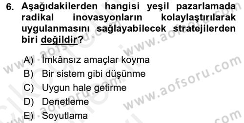 Kurumsal Sosyal Sorumluluk Dersi 2015 - 2016 Yılı Tek Ders Sınav Soruları 6. Soru
