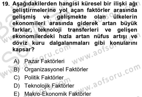 Kurumsal Sosyal Sorumluluk Dersi 2016 - 2017 Yılı (Final) Dönem Sonu Sınav Soruları 19. Soru