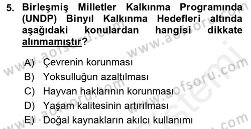 Kurumsal Sosyal Sorumluluk Dersi 2018 - 2019 Yılı (Vize) Ara Sınav Soruları 5. Soru