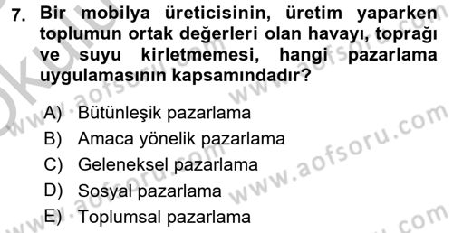 Kurumsal Sosyal Sorumluluk Dersi 2018 - 2019 Yılı Yaz Okulu Sınav Soruları 7. Soru