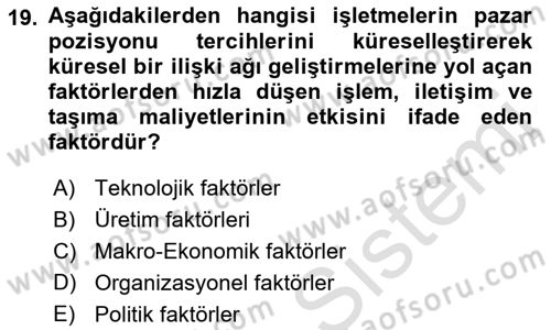 Kurumsal Sosyal Sorumluluk Dersi 2021 - 2022 Yılı Yaz Okulu Sınav Soruları 19. Soru