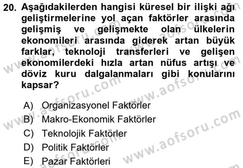 Kurumsal Sosyal Sorumluluk Dersi 2023 - 2024 Yılı Yaz Okulu Sınav Soruları 20. Soru