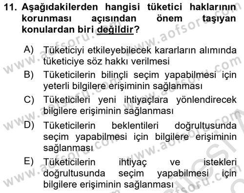 Kurumsal Sosyal Sorumluluk Dersi 2025 - 2026 Yılı (Vize) Ara Sınav Soruları 11. Soru