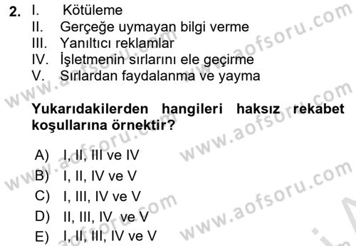 Kurumsal Sosyal Sorumluluk Dersi 2025 - 2026 Yılı (Vize) Ara Sınav Soruları 2. Soru