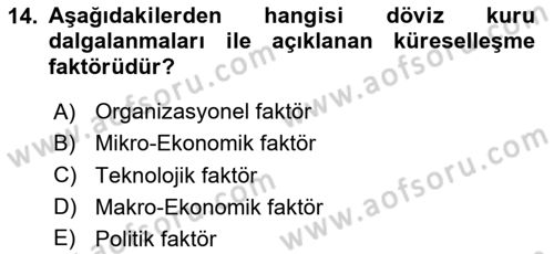 Kurumsal Sosyal Sorumluluk Dersi 2025 - 2026 Yılı (Final) Dönem Sonu Sınav Soruları 14. Soru