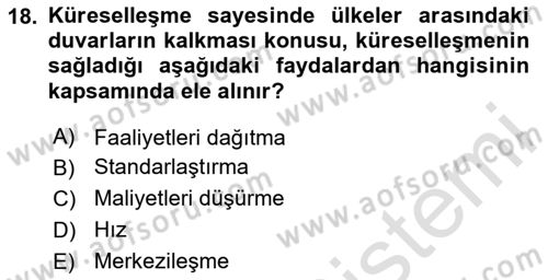 Kurumsal Sosyal Sorumluluk Dersi 2025 - 2026 Yılı (Final) Dönem Sonu Sınav Soruları 18. Soru