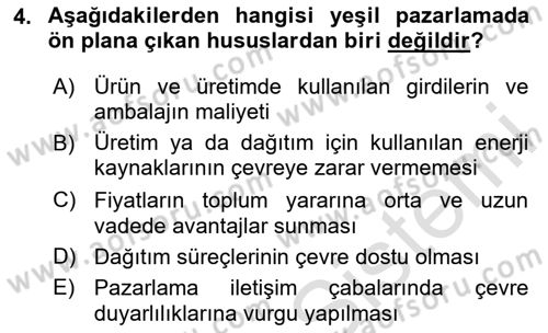 Kurumsal Sosyal Sorumluluk Dersi 2025 - 2026 Yılı (Final) Dönem Sonu Sınav Soruları 4. Soru