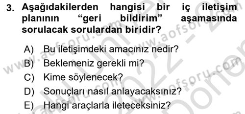 Halkla İlişkilerde Güncel Kavramlar 1 Dersi 2022 - 2023 Yılı (Final) Dönem Sonu Sınav Soruları 3. Soru