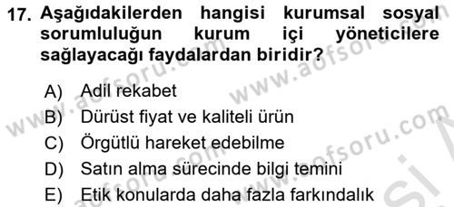 Halkla İlişkilerde Güncel Kavramlar 1 Dersi 2022 - 2023 Yılı Yaz Okulu Sınav Soruları 17. Soru