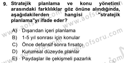 Halkla İlişkilerde Güncel Kavramlar 1 Dersi 2022 - 2023 Yılı Yaz Okulu Sınav Soruları 9. Soru