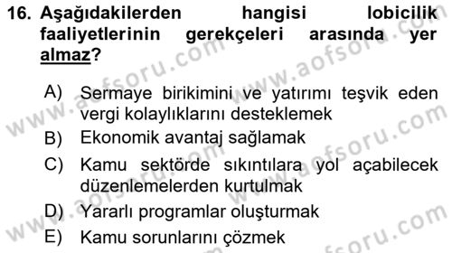 Halkla İlişkilerde Güncel Kavramlar 1 Dersi 2023 - 2024 Yılı Yaz Okulu Sınav Soruları 16. Soru