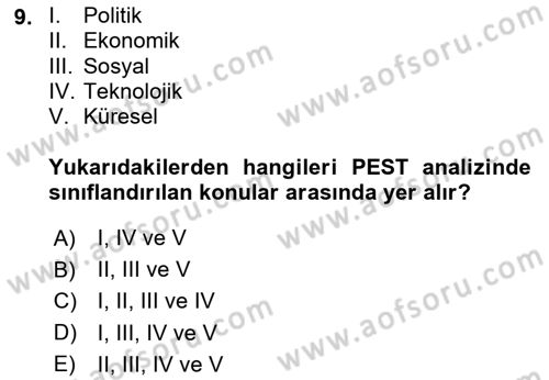 Halkla İlişkilerde Güncel Kavramlar 1 Dersi 2024 - 2025 Yılı Yaz Okulu Sınav Soruları 9. Soru