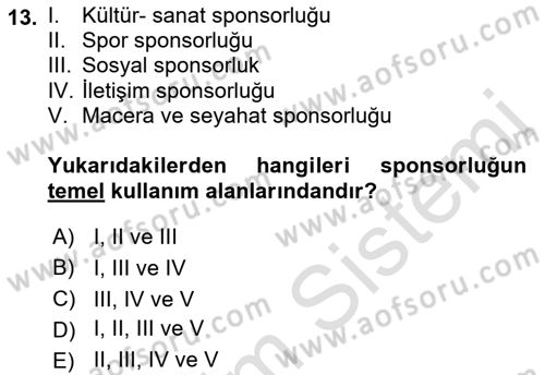 Halkla İlişkilerde Güncel Kavramlar 2 Dersi 2021 - 2022 Yılı (Vize) Ara Sınav Soruları 13. Soru
