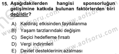 Halkla İlişkilerde Güncel Kavramlar 2 Dersi 2021 - 2022 Yılı (Vize) Ara Sınav Soruları 15. Soru