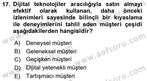 Halkla İlişkilerde Güncel Kavramlar 2 Dersi 2021 - 2022 Yılı (Vize) Ara Sınav Soruları 17. Soru