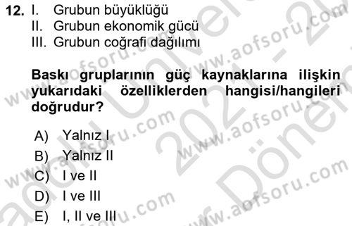 Halkla İlişkilerde Güncel Kavramlar 2 Dersi 2021 - 2022 Yılı (Final) Dönem Sonu Sınav Soruları 12. Soru