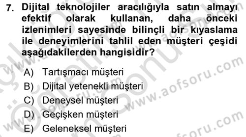 Halkla İlişkilerde Güncel Kavramlar 2 Dersi 2021 - 2022 Yılı (Final) Dönem Sonu Sınav Soruları 7. Soru