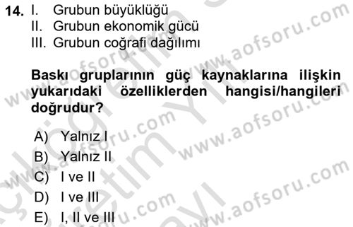 Halkla İlişkilerde Güncel Kavramlar 2 Dersi 2021 - 2022 Yılı Yaz Okulu Sınav Soruları 14. Soru