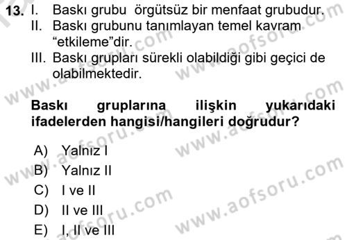 Halkla İlişkilerde Güncel Kavramlar 2 Dersi 2022 - 2023 Yılı Yaz Okulu Sınav Soruları 13. Soru
