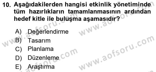 Halkla İlişkilerde Güncel Kavramlar 2 Dersi 2023 - 2024 Yılı (Vize) Ara Sınav Soruları 10. Soru
