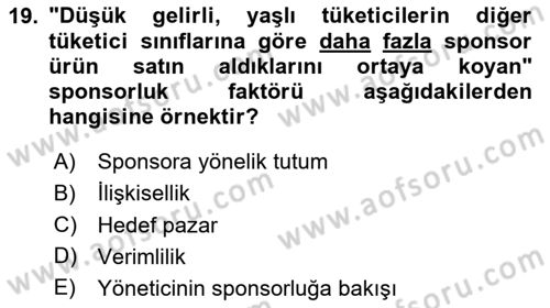 Halkla İlişkilerde Güncel Kavramlar 2 Dersi 2023 - 2024 Yılı (Vize) Ara Sınav Soruları 19. Soru