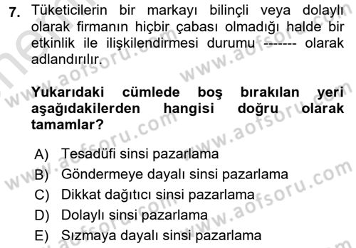 Halkla İlişkilerde Güncel Kavramlar 2 Dersi 2023 - 2024 Yılı (Vize) Ara Sınav Soruları 7. Soru