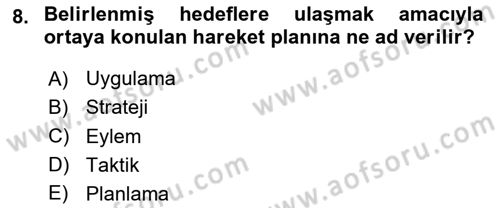 Halkla İlişkilerde Güncel Kavramlar 2 Dersi 2023 - 2024 Yılı (Vize) Ara Sınav Soruları 8. Soru