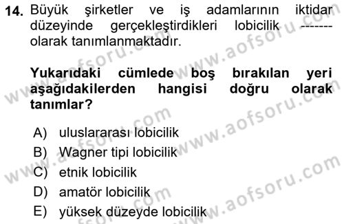 Halkla İlişkilerde Güncel Kavramlar 2 Dersi 2023 - 2024 Yılı Yaz Okulu Sınav Soruları 14. Soru