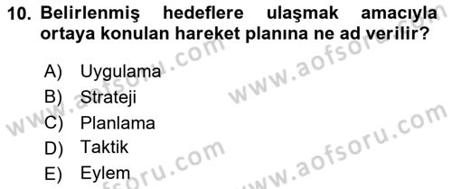 Halkla İlişkilerde Güncel Kavramlar 2 Dersi 2024 - 2025 Yılı (Vize) Ara Sınav Soruları 10. Soru