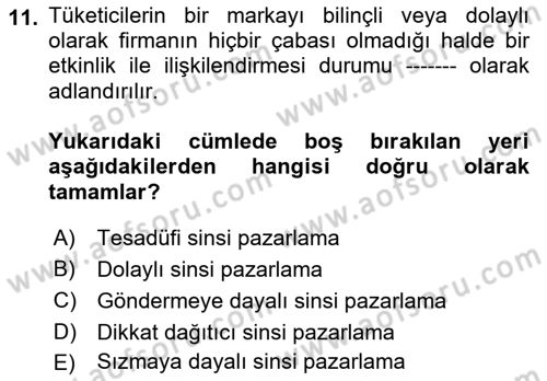 Halkla İlişkilerde Güncel Kavramlar 2 Dersi 2024 - 2025 Yılı (Vize) Ara Sınav Soruları 11. Soru
