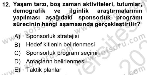 Halkla İlişkilerde Güncel Kavramlar 2 Dersi 2024 - 2025 Yılı (Vize) Ara Sınav Soruları 12. Soru