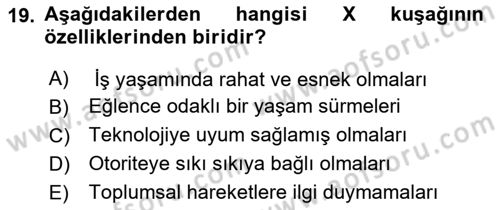 Halkla İlişkilerde Güncel Kavramlar 2 Dersi 2024 - 2025 Yılı (Vize) Ara Sınav Soruları 19. Soru