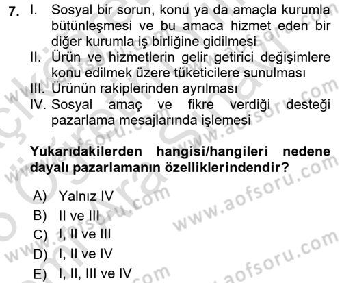Halkla İlişkilerde Güncel Kavramlar 2 Dersi 2024 - 2025 Yılı (Vize) Ara Sınav Soruları 7. Soru