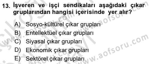 Halkla İlişkilerde Güncel Kavramlar 2 Dersi 2024 - 2025 Yılı Yaz Okulu Sınav Soruları 13. Soru
